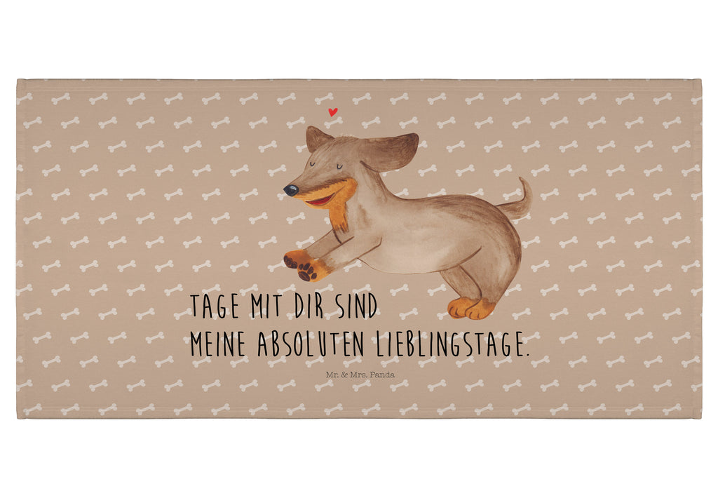 Handtuch Hund Dackel Handtuch, Badehandtuch, Badezimmer, Handtücher, groß, Kinder, Baby, Hund, Hundemotiv, Haustier, Hunderasse, Tierliebhaber, Hundebesitzer, Sprüche, Hunde, Dackel, Dachshund, happy dog