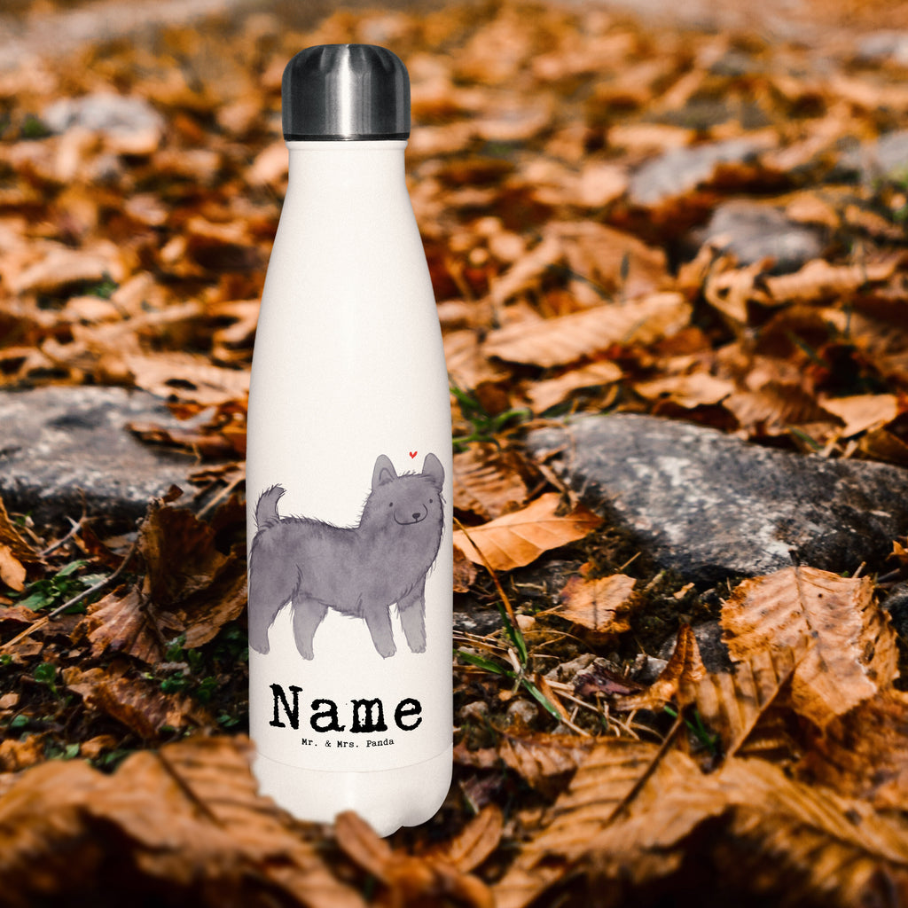 Personalisierte Thermosflasche Schipperke Lebensretter Personalisierte Isolierflasche, Personalisierte Thermoflasche, Personalisierte Trinkflasche, Trinkflasche Mit Namen, Wunschname, Bedrucken, Namensflasche, Hund, Hunderasse, Rassehund, Hundebesitzer, Geschenk, Tierfreund, Schenken, Welpe, Schipperke, belgische Hunderasse