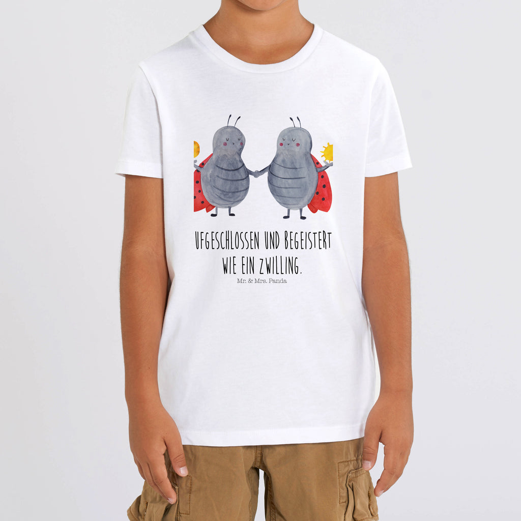 Organic Kinder T-Shirt Sternzeichen Zwilling Kinder T-Shirt, Kinder T-Shirt Mädchen, Kinder T-Shirt Jungen, Tierkreiszeichen, Sternzeichen, Horoskop, Astrologie, Aszendent, Zwillinge, Zwilling Geschenk, Zwilling Sternzeichen, Geburtstag Mai, Geschenk Mai, Geschenk Juni, Marienkäfer, Glückskäfer, Zwillingsbruder, Zwillingsschwester