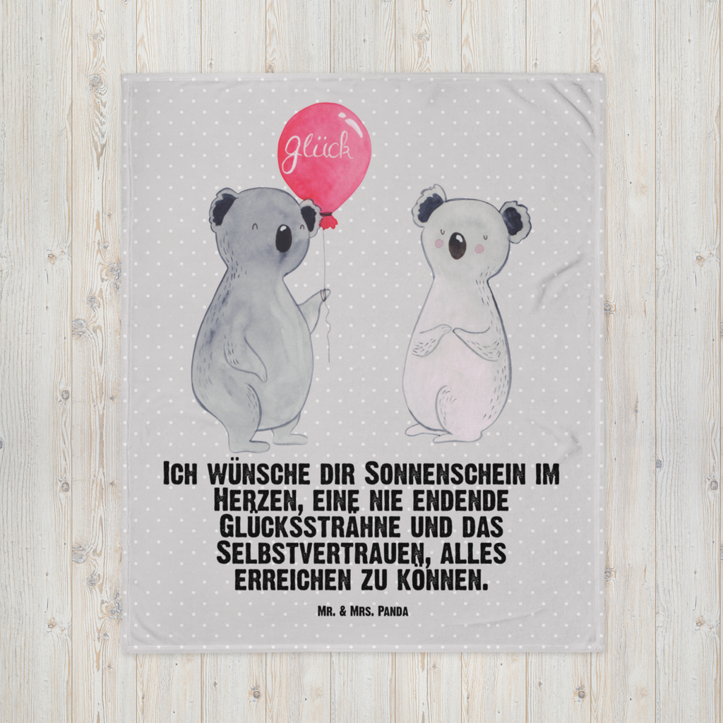 Babydecke Koala Luftballon Babydecke, Babygeschenk, Geschenk Geburt, Babyecke Kuscheldecke, Krabbeldecke, Koala, Koalabär, Luftballon, Party, Geburtstag, Geschenk