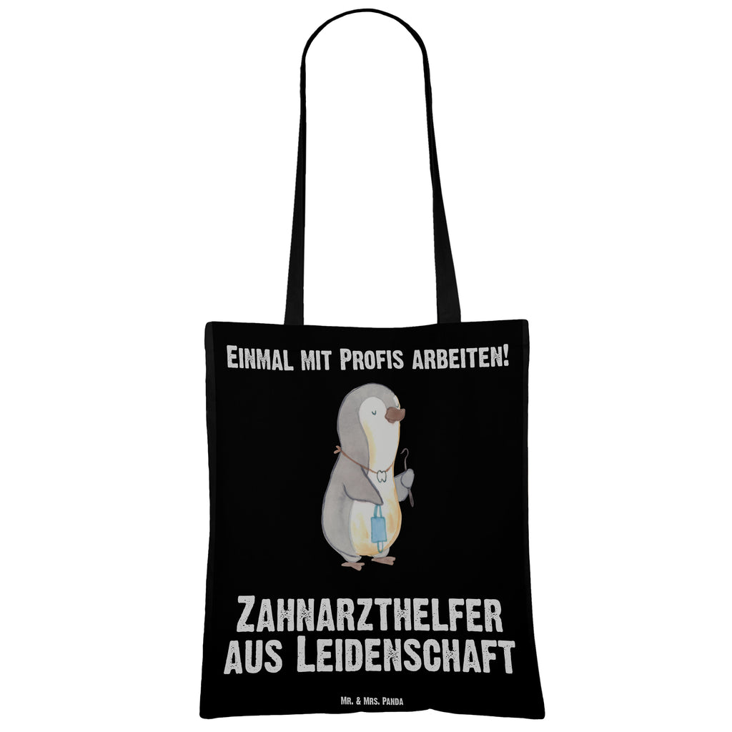 Tragetasche Zahnarzthelfer aus Leidenschaft Beuteltasche, Beutel, Einkaufstasche, Jutebeutel, Stoffbeutel, Tasche, Shopper, Umhängetasche, Strandtasche, Schultertasche, Stofftasche, Tragetasche, Badetasche, Jutetasche, Einkaufstüte, Laptoptasche, Beruf, Ausbildung, Jubiläum, Abschied, Rente, Kollege, Kollegin, Geschenk, Schenken, Arbeitskollege, Mitarbeiter, Firma, Danke, Dankeschön