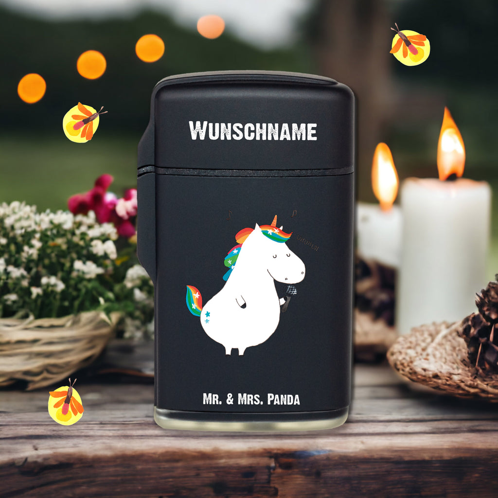 Personalisiertes Feuerzeug Einhorn Sänger Personalisiertes Feuerzeug, Personalisiertes Gas-Feuerzeug, Personalisiertes Sturmfeuerzeug, Einhorn, Einhörner, Einhorn Deko, Pegasus, Unicorn, Glitzer, Konfetti, Party, Geburtstag, Feier, Fest, Disco, Sängerin, Sänger, Freundin