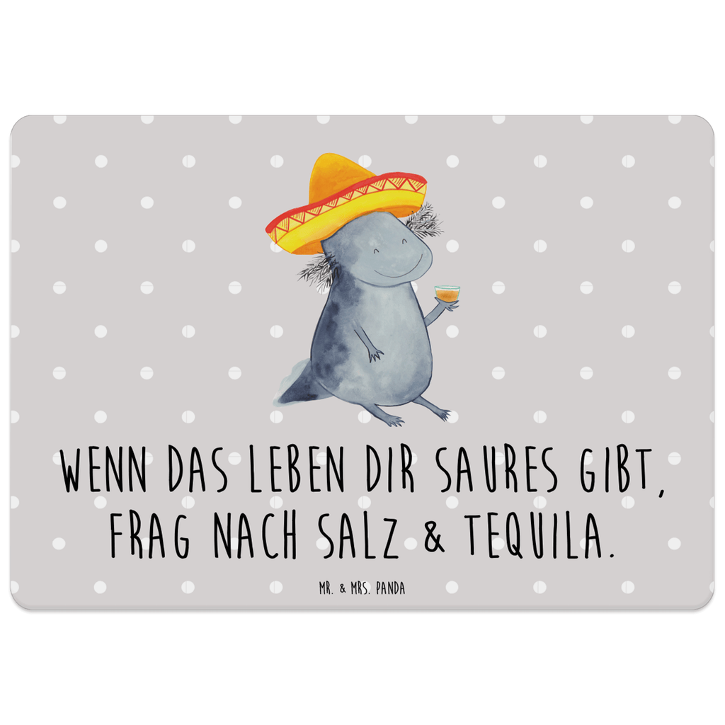 Tischset Axolotl Tequila Tischset, Tischuntersetzer, Platzset, Tischsets abwaschbar, Tischunterlage, Axolotl, Molch, Mexico, Mexiko, Sombrero, Zitrone, Tequila, Motivation, Spruch, Schwanzlurch, Lurch, Lurche, Axolot, Feuerdrache, Feuersalamander