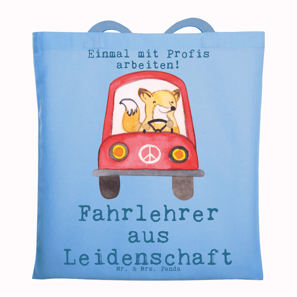 Tragetasche Fahrlehrer aus Leidenschaft Beuteltasche, Beutel, Einkaufstasche, Jutebeutel, Stoffbeutel, Tasche, Shopper, Umhängetasche, Strandtasche, Schultertasche, Stofftasche, Tragetasche, Badetasche, Jutetasche, Einkaufstüte, Laptoptasche, Beruf, Ausbildung, Jubiläum, Abschied, Rente, Kollege, Kollegin, Geschenk, Schenken, Arbeitskollege, Mitarbeiter, Firma, Danke, Dankeschön, Fahrlehrer, Fahrschule, Fahrschullehrer