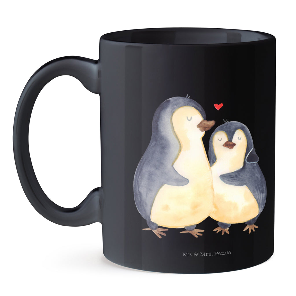 Tasse Pinguin umarmend Tasse, Kaffeetasse, Teetasse, Becher, Kaffeebecher, Teebecher, Keramiktasse, Porzellantasse, Büro Tasse, Geschenk Tasse, Tasse Sprüche, Tasse Motive, Pinguin, Liebe, Liebespaar, Liebesbeweis, Liebesgeschenk, Verlobung, Jahrestag, Hochzeitstag, Hochzeit, Hochzeitsgeschenk