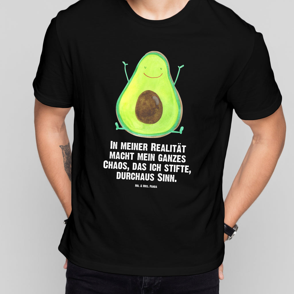 T-Shirt Standard Avocado Happy T-Shirt, Shirt, Tshirt, Lustiges T-Shirt, T-Shirt mit Spruch, Party, Junggesellenabschied, Jubiläum, Geburstag, Herrn, Damen, Männer, Frauen, Schlafshirt, Nachthemd, Sprüche, Avocado, Veggie, Vegan, Gesund, Chaos