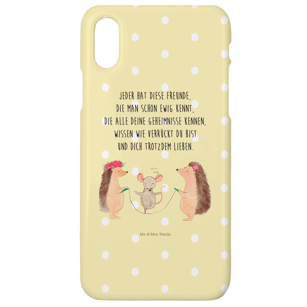 Handyhülle Igel Seilhüpfen Handyhülle, Handycover, Cover, Handy, Hülle, Iphone 10, Iphone X, Tiermotive, Gute Laune, lustige Sprüche, Tiere, Igel, Maus, Seilspringen, Seilhüpfen, Kinder, Kindergarten