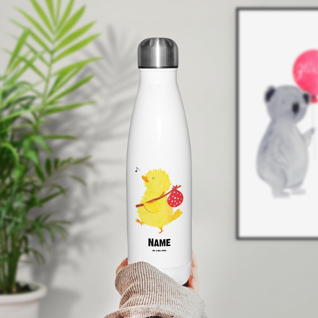 Personalisierte Thermosflasche Küken Wanderer Personalisierte Isolierflasche, Personalisierte Thermoflasche, Personalisierte Trinkflasche, Trinkflasche Mit Namen, Wunschname, Bedrucken, Namensflasche, Ostern, Osterhase, Ostergeschenke, Osternest, Osterdeko, Geschenke zu Ostern, Ostern Geschenk, Ostergeschenke Kinder, Ostern Kinder, Küken, Osterei, Ostereier, Ei, Frühlingsgefühle, Freude, Grüße, liebe Grüße, Frohe Ostern, Ostergrüße, Flausen, Wunder, Reisen, Weltenbummler, Zeit, Zeitmanagement, Backpacker