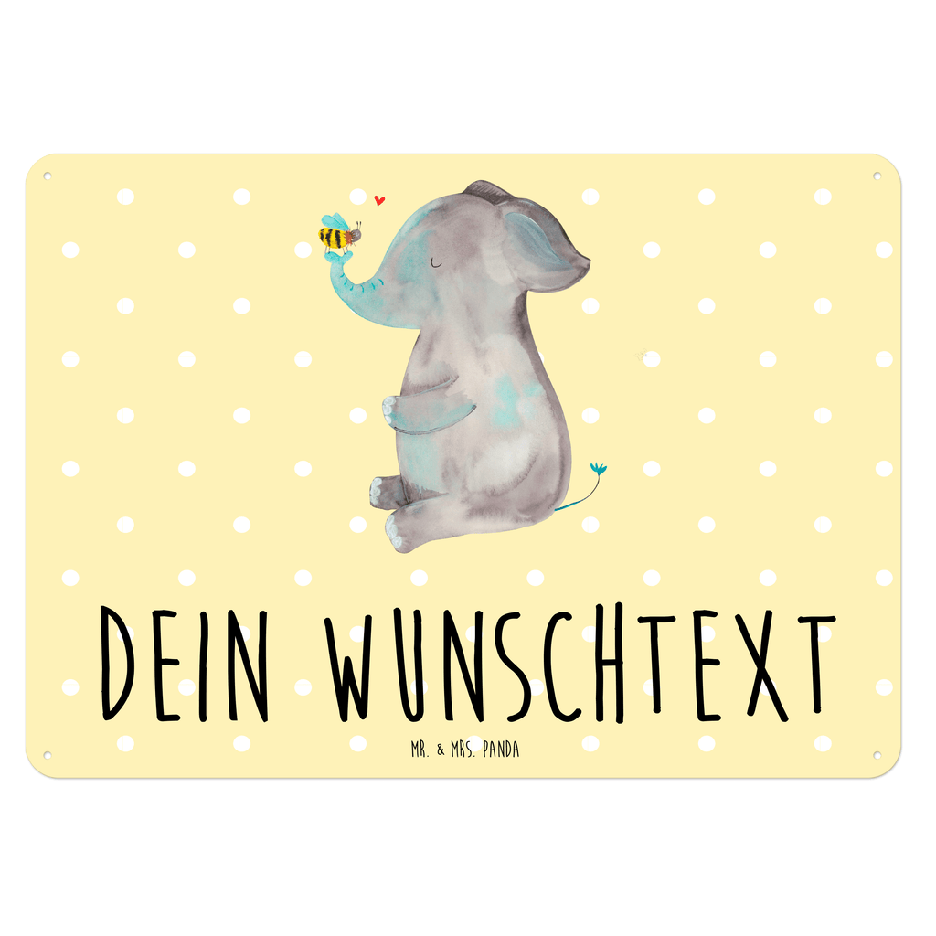 Personalisiertes Blechschild Elefant & Biene Blechschild, Metallschild, Geschenk Schild, Schild, Magnet-Metall-Schild, Deko Schild, Wandschild, Wand-Dekoration, Türschild, Tiermotive, Gute Laune, lustige Sprüche, Tiere, Elefant, Biene, Liebe, Liebesbeweis, Jahrestag, Liebesgeschenk, Heiratsantrag, Hochzeitsgeschenk, Liebesspruch