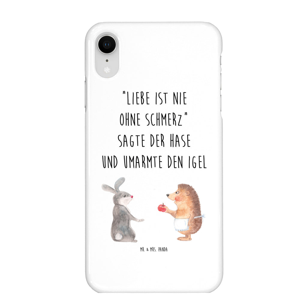 Handyhülle Hase Igel Handyhülle, Handycover, Cover, Handy, Hülle, Iphone 10, Iphone X, Tiermotive, Gute Laune, lustige Sprüche, Tiere, Igel und Hase, Igel, Hase, Liebe Spruch, Liebeskummer Geschenk, Herzschmerz, Trösten, Trennungsschmerz, Spruch romantisch