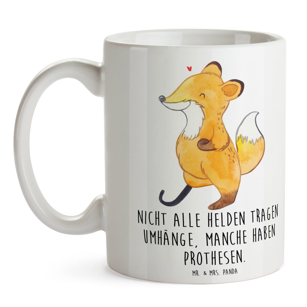 Tasse Fuchs Beinprothese Tasse, Kaffeetasse, Teetasse, Becher, Kaffeebecher, Teebecher, Keramiktasse, Porzellantasse, Büro Tasse, Geschenk Tasse, Tasse Sprüche, Tasse Motive, Kaffeetassen, Tasse bedrucken, Designer Tasse, Cappuccino Tassen, Schöne Teetassen, Fuchs, Amputation, Beimamputation, Beinprothese