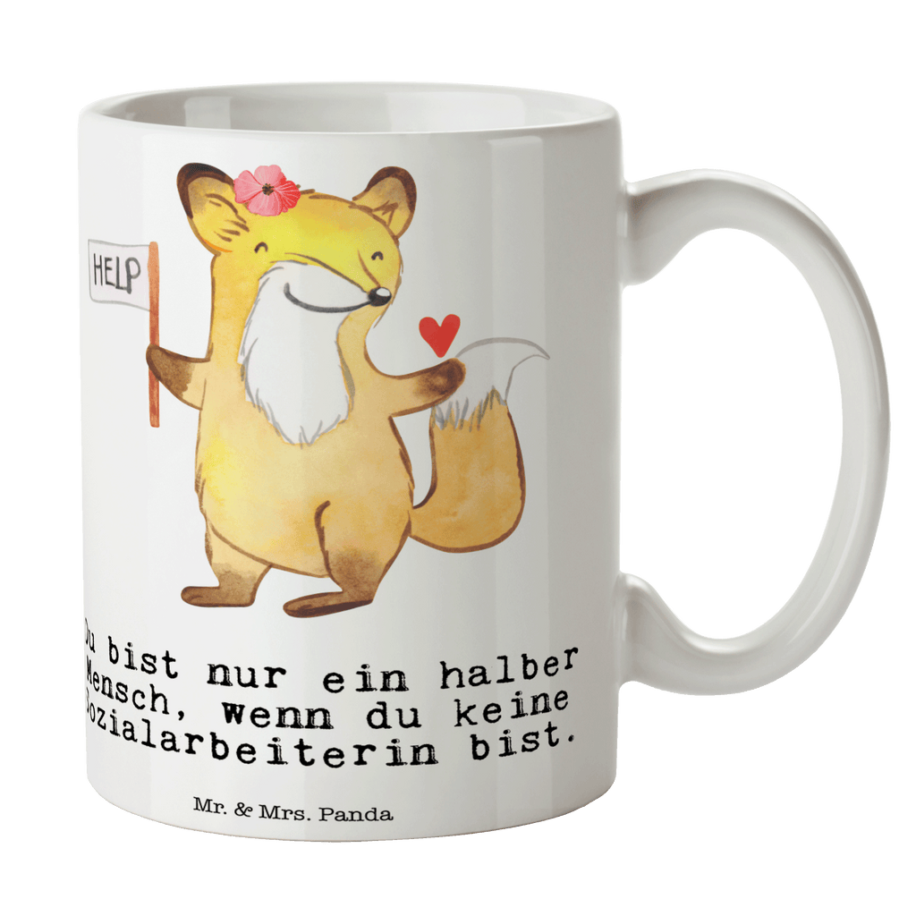 Tasse Sozialarbeiterin mit Herz Tasse, Kaffeetasse, Teetasse, Becher, Kaffeebecher, Teebecher, Keramiktasse, Porzellantasse, Büro Tasse, Geschenk Tasse, Tasse Sprüche, Tasse Motive, Kaffeetassen, Tasse bedrucken, Designer Tasse, Cappuccino Tassen, Schöne Teetassen, Beruf, Ausbildung, Jubiläum, Abschied, Rente, Kollege, Kollegin, Geschenk, Schenken, Arbeitskollege, Mitarbeiter, Firma, Danke, Dankeschön