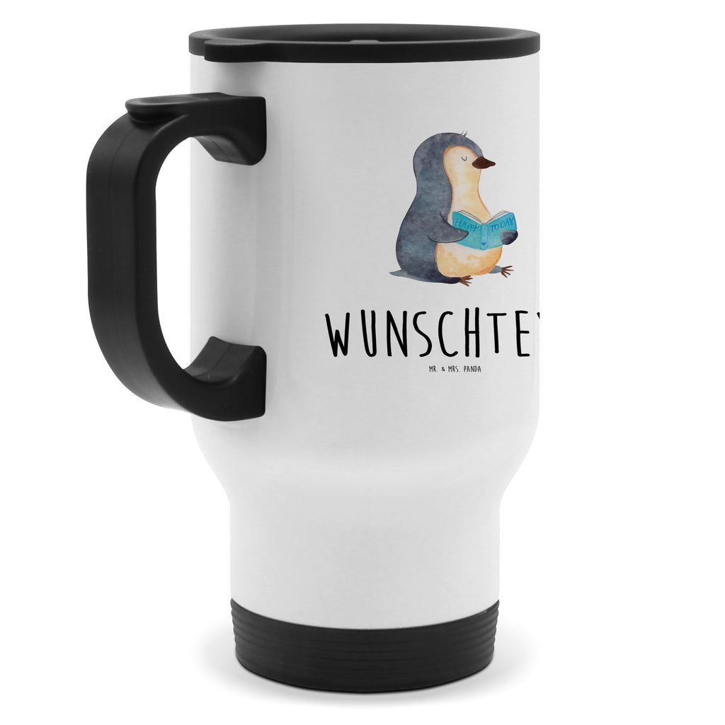 Personalisierter Thermobecher Pinguin Buch Personalisierter Thermobecher, Personalisierter To Go Becher, Personalisierte Thermotasse, Personalisierter Kaffeebecher, Personalisierter Isolierbecher, Thermobecher personalisieren, Thermobecher mit Namen, Thermobecher selbst gestalten, Wunschname, Spülmaschinenfest, Bedrucken, Isolierbecher mit Namen, Isolierbecher selbst gestalten, Thermotasse personalisieren, Thermotasse mit Namen, Pinguin, Pinguine, Buch, Lesen, Bücherwurm, Nichtstun, Faulenzen, Ferien, Urlaub, Freizeit