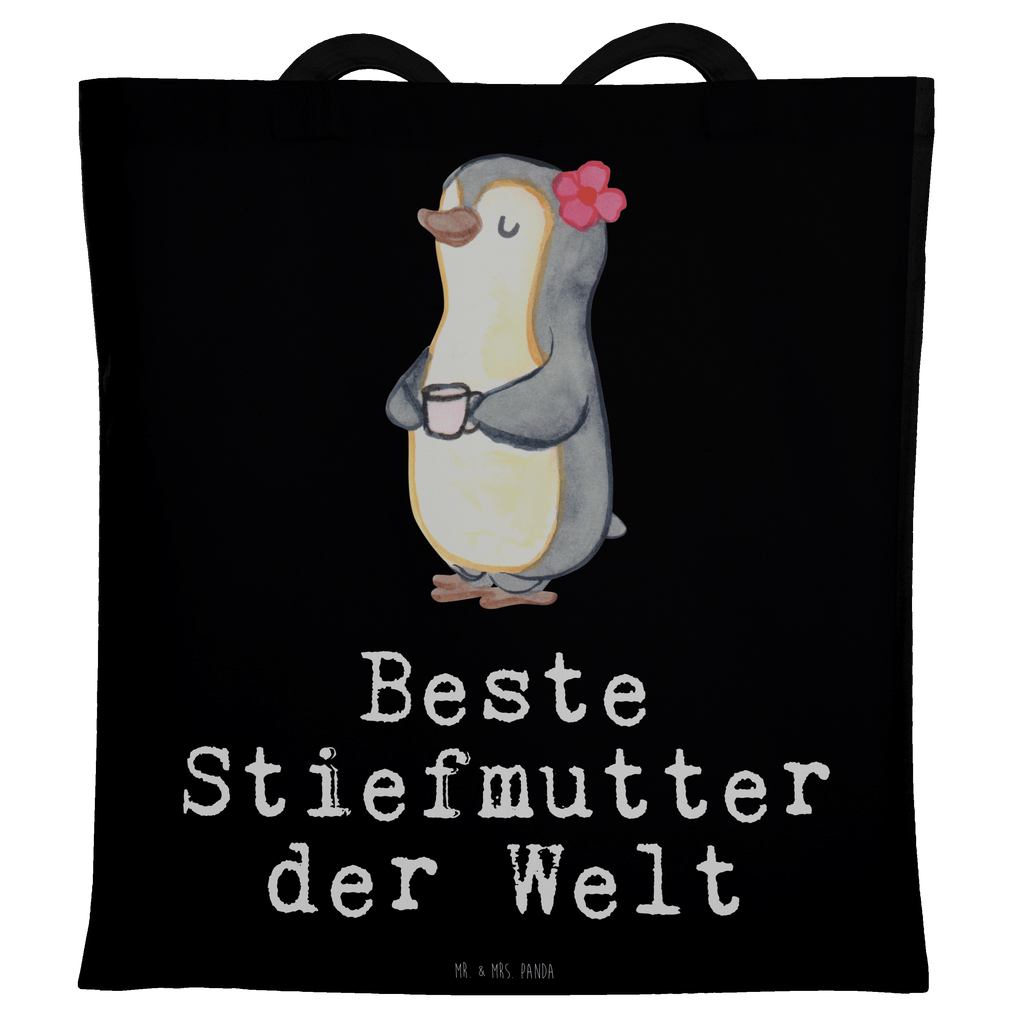 Tragetasche Pinguin Beste Stiefmutter der Welt Beuteltasche, Beutel, Einkaufstasche, Jutebeutel, Stoffbeutel, Tasche, Shopper, Umhängetasche, Strandtasche, Schultertasche, Stofftasche, Tragetasche, Badetasche, Jutetasche, Einkaufstüte, Laptoptasche, für, Dankeschön, Geschenk, Schenken, Geburtstag, Geburtstagsgeschenk, Geschenkidee, Danke, Bedanken, Mitbringsel, Freude machen, Geschenktipp, Stiefmutter, Stief Mutter, Stiefmama, Mami, Mutter, Muttertag, Mutti, Mama, Tochter, Sohn, Beste