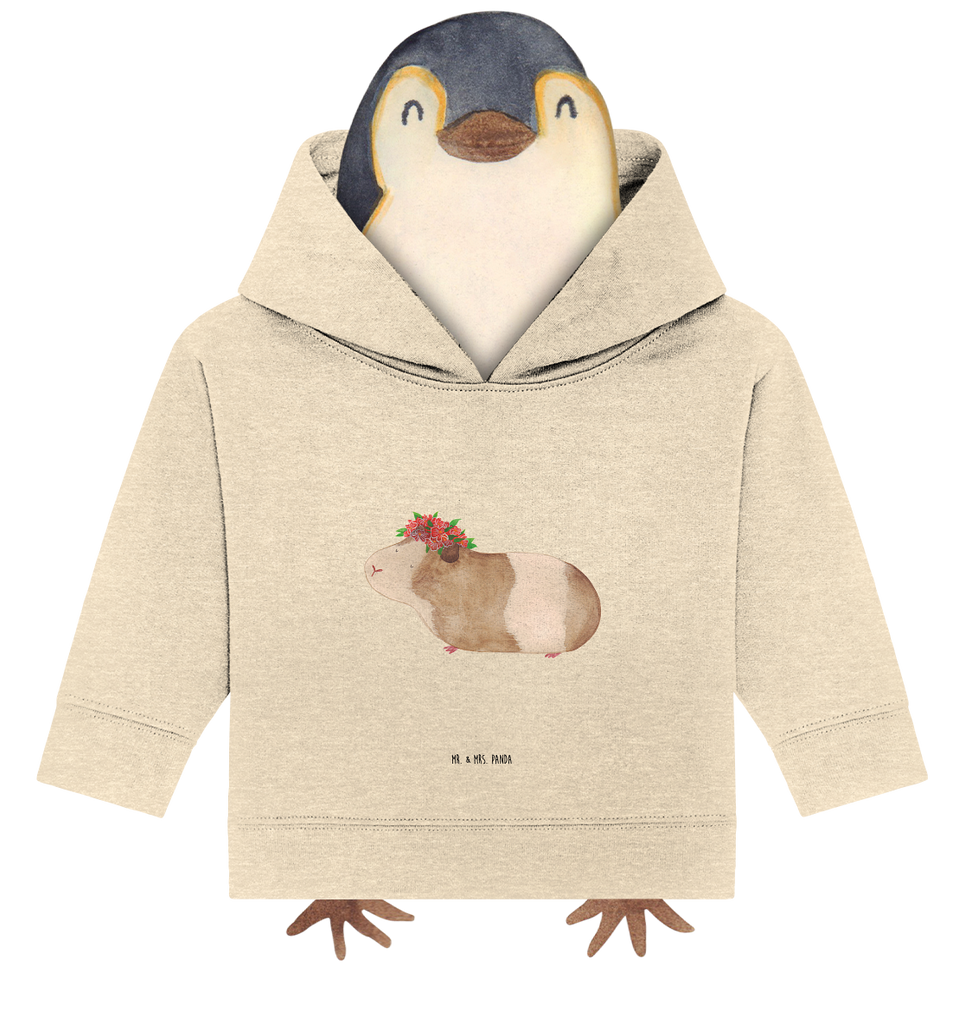 Organic Baby Hoodie Meerschweinchen Weisheit Baby Kapuzenshirt, Baby Kapuzensweatshirt, Baby Hoodie, Baby Pullover, Tiermotive, Gute Laune, lustige Sprüche, Tiere, Meerschweinchen, Meerie, Meeries, Wunder, Blumenkind, Realität, Spruch, Weisheit, Motivation, Wunderland