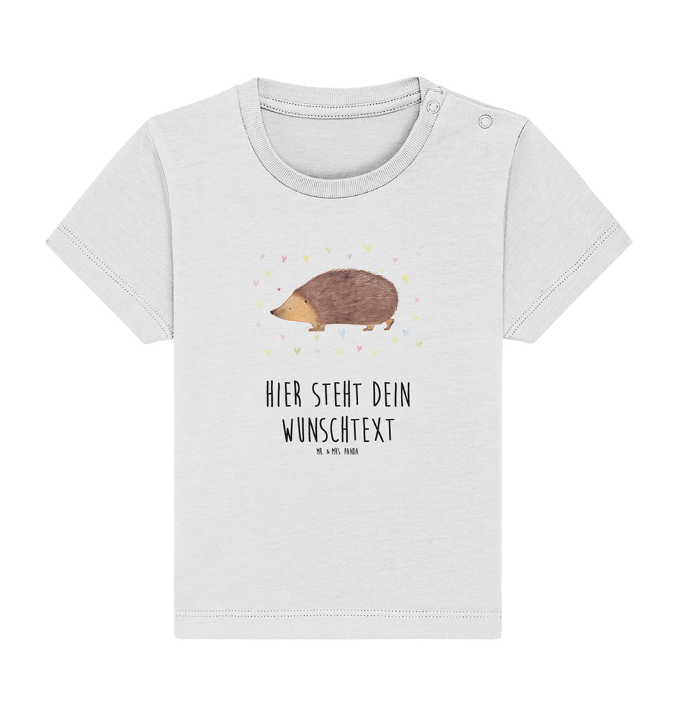 Personalisiertes Baby Shirt Igel Herzen Personalisiertes Baby T-Shirt, Personalisiertes Jungen Baby T-Shirt, Personalisiertes Mädchen Baby T-Shirt, Personalisiertes Shirt, Tiermotive, Gute Laune, lustige Sprüche, Tiere, Liebe, Herz, Herzen, Igel, Vertrauen, Kuss, Leben