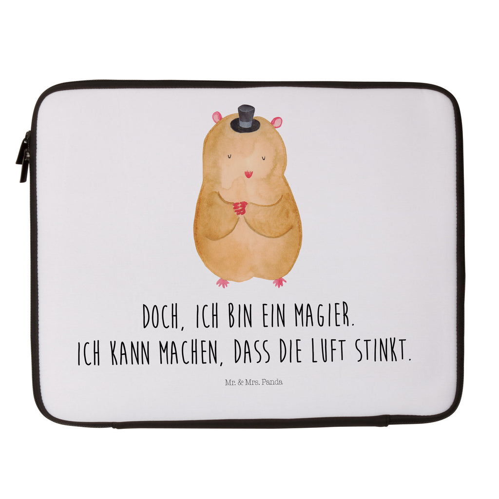 Notebook Tasche Hamster mit Hut Notebook Tasche, Laptop, Computertasche, Tasche, Notebook-Tasche, Notebook-Reisehülle, Notebook Schutz, Tiermotive, Gute Laune, lustige Sprüche, Tiere, Hamster, Hut, Magier, Zylinder, Zwerghamster, Zauberer