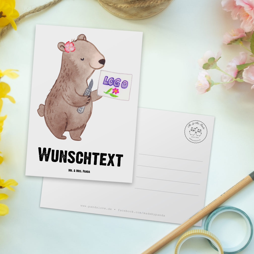 Personalisierte Postkarte Werbetechnikerin mit Herz Postkarte mit Namen, Postkarte bedrucken, Postkarte mit Wunschtext, Postkarte personalisierbar, Geschenkkarte mit Namen, Grußkarte mit Namen, Karte mit Namen, Einladung mit Namen, Ansichtskarte mit Namen, Geschenkkarte mit Wunschtext, Grußkarte mit Wunschtext, Karte mit Wunschtext, Einladung mit Wunschtext, Ansichtskarte mit Wunschtext, Beruf, Ausbildung, Jubiläum, Abschied, Rente, Kollege, Kollegin, Geschenk, Schenken, Arbeitskollege, Mitarbeiter, Firma, Danke, Dankeschön