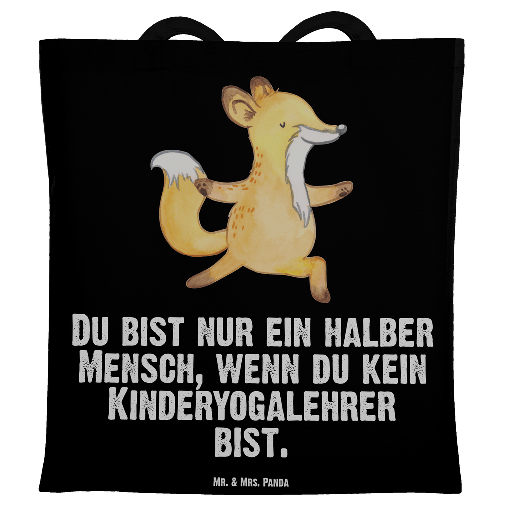 Tragetasche Kinderyogalehrer mit Herz Beuteltasche, Beutel, Einkaufstasche, Jutebeutel, Stoffbeutel, Beruf, Ausbildung, Jubiläum, Abschied, Rente, Kollege, Kollegin, Geschenk, Schenken, Arbeitskollege, Mitarbeiter, Firma, Danke, Dankeschön