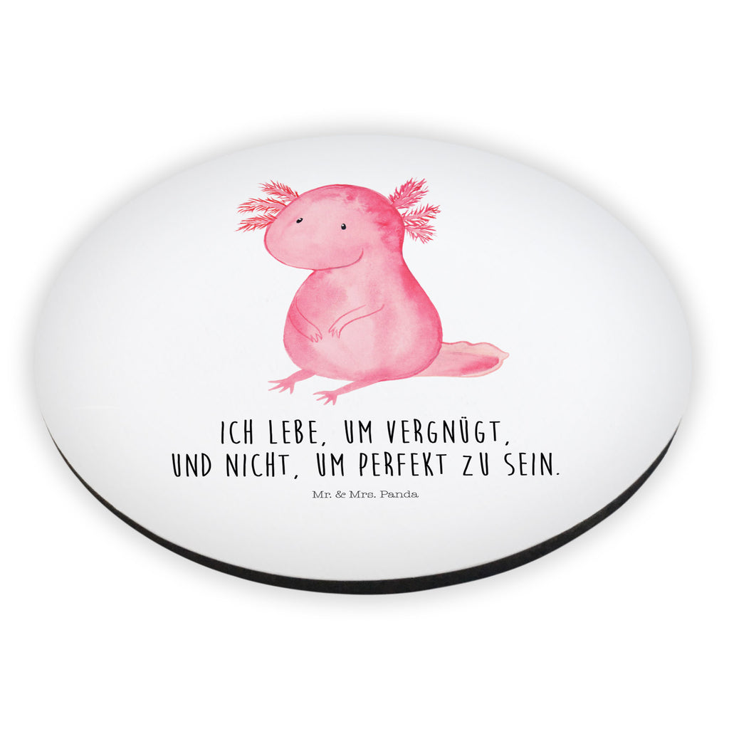 Rund Magnet Axolotl Kühlschrankmagnet, Pinnwandmagnet, Souvenir Magnet, Motivmagnete, Dekomagnet, Whiteboard Magnet, Notiz Magnet, Kühlschrank Dekoration, Axolotl, Molch, Axolot, vergnügt, fröhlich, zufrieden, Lebensstil, Weisheit, Lebensweisheit, Liebe, Freundin