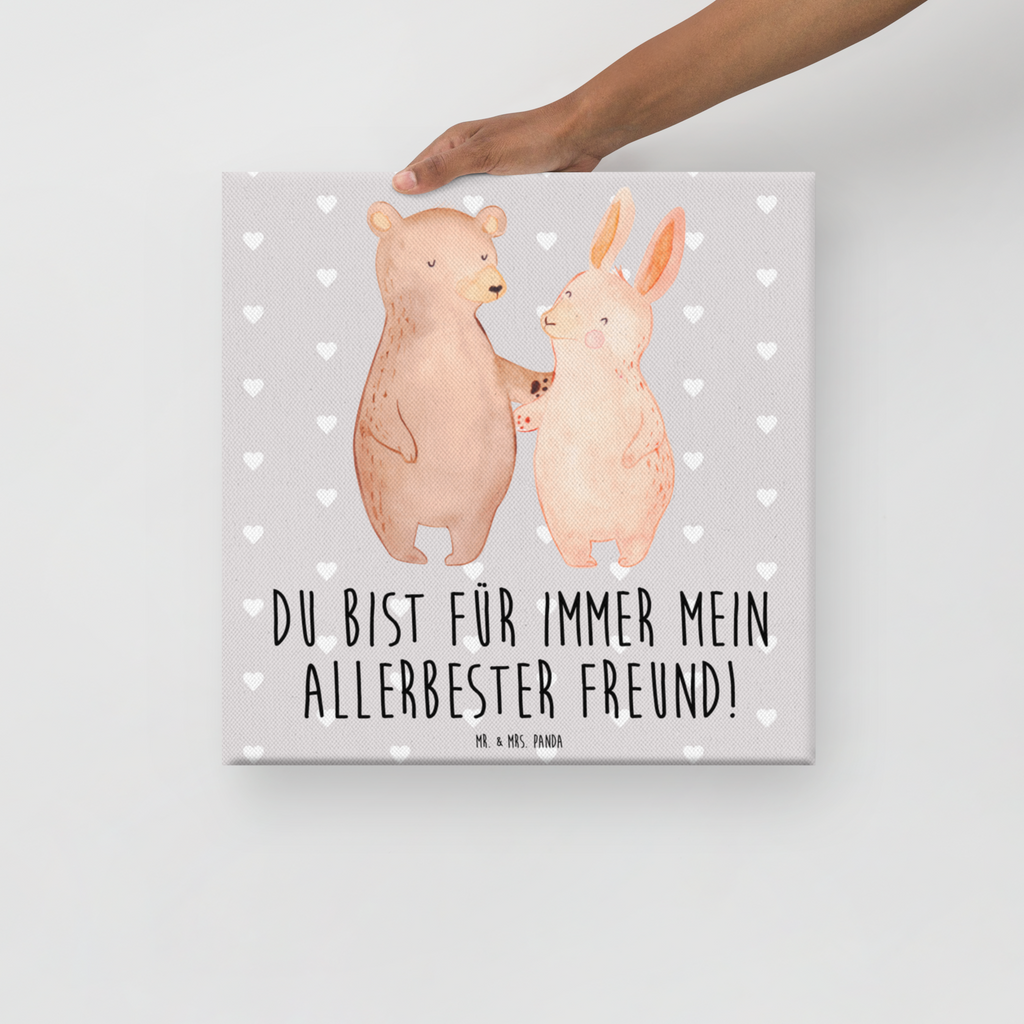 Leinwand Bild Bär und Hase Umarmen Leinwand, Bild, Kunstdruck, Wanddeko, Dekoration, Liebe, Partner, Freund, Freundin, Ehemann, Ehefrau, Heiraten, Verlobung, Heiratsantrag, Liebesgeschenk, Jahrestag, Hocheitstag, Freunde, bester Freund, Hase, Bär, Bärchen, best friends