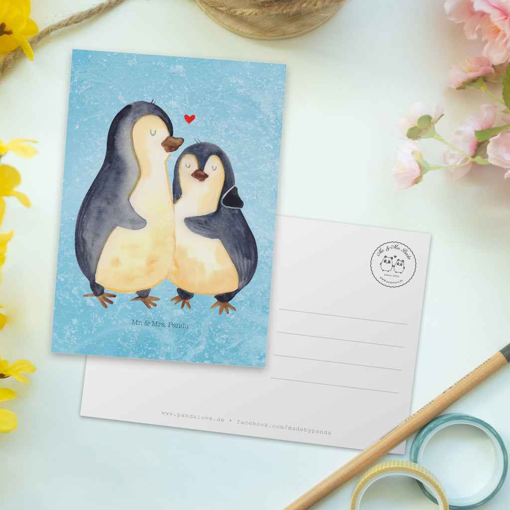 Postkarte Pinguin umarmen Postkarte, Karte, Geschenkkarte, Grußkarte, Einladung, Ansichtskarte, Geburtstagskarte, Einladungskarte, Dankeskarte, Ansichtskarten, Einladung Geburtstag, Einladungskarten Geburtstag, Pinguin, Liebe, Liebespaar, Liebesbeweis, Liebesgeschenk, Verlobung, Jahrestag, Hochzeitstag, Hochzeit, Hochzeitsgeschenk