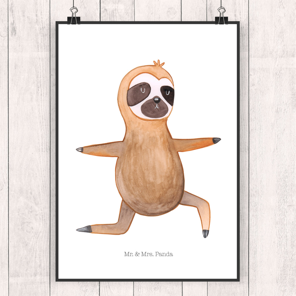 Poster Faultier  Yoga Poster, Wandposter, Bild, Wanddeko, Küchenposter, Kinderposter, Wanddeko Bild, Raumdekoration, Wanddekoration, Handgemaltes Poster, Mr. & Mrs. Panda Poster, Designposter, Kunstdruck, Posterdruck, Faultier, Faultier Geschenk, Faultier Deko, Faultiere, faul, Lieblingstier, Yoga, Namaste, Krieger, Yogaübungen, Meditation, Atmung, Gelassenheit, Entspannung