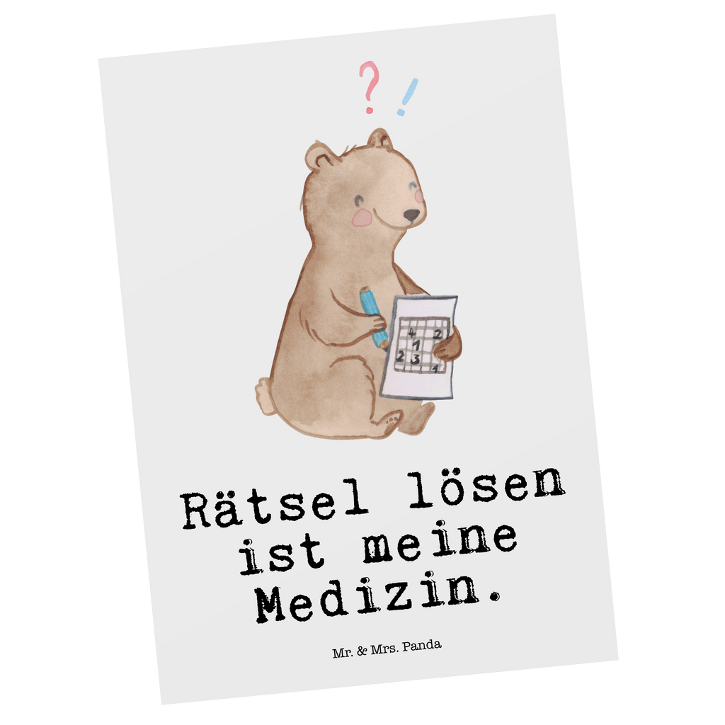 Postkarte Bär Rätsel lösen Medizin Postkarte, Karte, Geschenkkarte, Grußkarte, Einladung, Ansichtskarte, Geburtstagskarte, Einladungskarte, Dankeskarte, Ansichtskarten, Einladung Geburtstag, Einladungskarten Geburtstag, Geschenk, Sport, Sportart, Hobby, Schenken, Danke, Dankeschön, Auszeichnung, Gewinn, Sportler, Rätsel lösen, Kreuzworträtsel lösen, Knobeln, Gedächtnistraining, Gedächtnissport