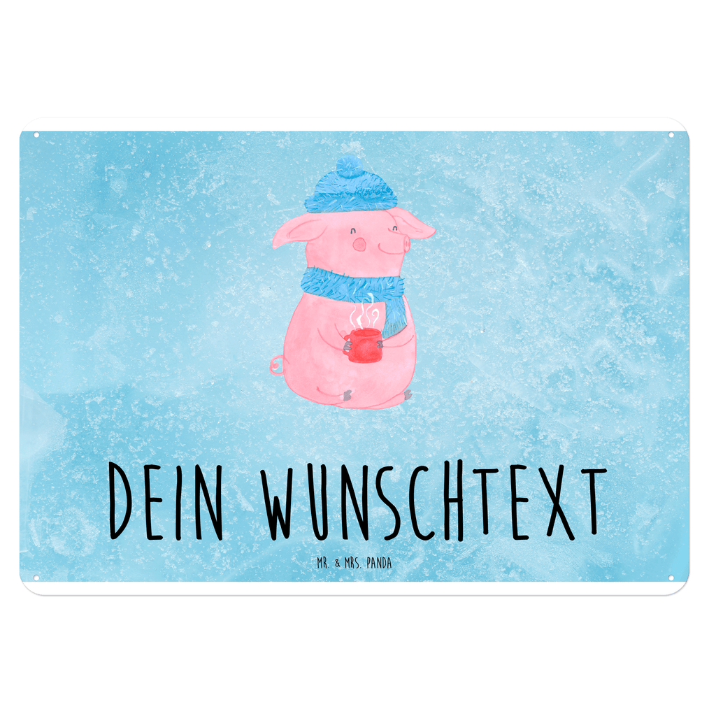 Personalisiertes Blechschild Schweinchen Glühwein Blechschild, Metallschild, Geschenk Schild, Schild, Magnet-Metall-Schild, Deko Schild, Wandschild, Wand-Dekoration, Türschild, Winter, Weihnachten, Weihnachtsdeko, Nikolaus, Advent, Heiligabend, Wintermotiv, Glühwein, Betrunken, Weihnachtsmarkt, Spruch