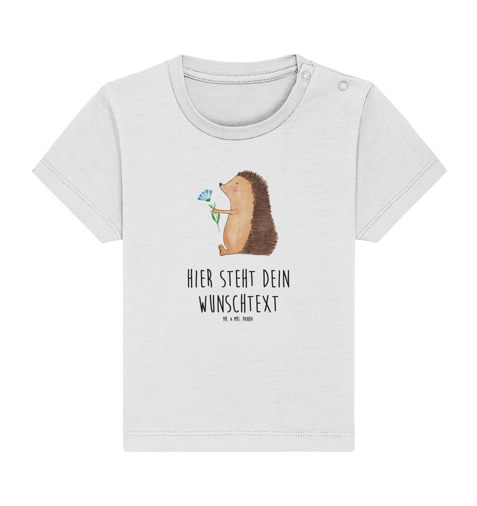 Personalisiertes Baby Shirt Igel Blumen Personalisiertes Baby T-Shirt, Personalisiertes Jungen Baby T-Shirt, Personalisiertes Mädchen Baby T-Shirt, Personalisiertes Shirt, Tiermotive, Gute Laune, lustige Sprüche, Tiere, Igel, Gute Besserung, Genesungswünsche, Krankheit, Krankenhaus, krank, Besuch