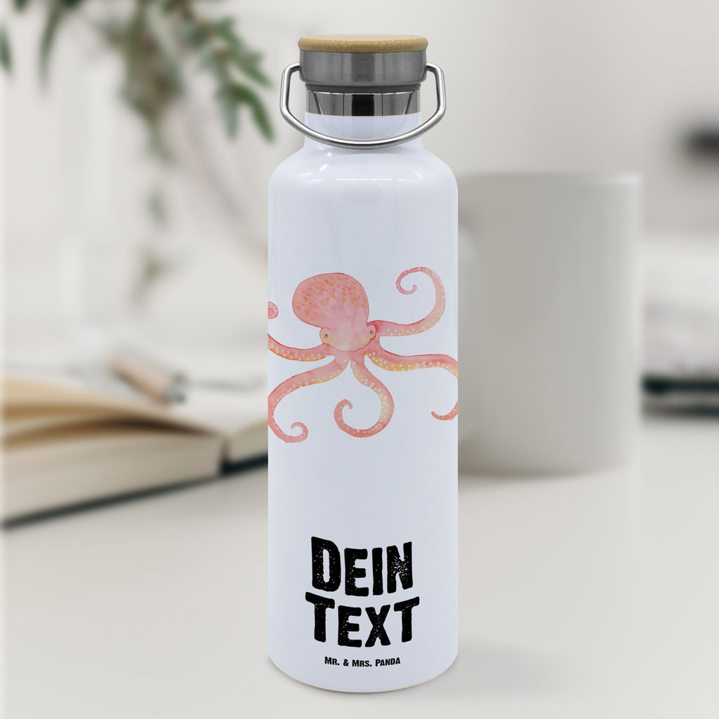 Personalisierte Trinkflasche Tintenfisch Personalisierte Trinkflasche, Trinkflasche mit Namen, Trinkflasche bedrucken, Flasche personalisiert, Trinkflasch mit Aufdruck, Trinkflasche Werbegeschenk, Namensaufdruck Trinkflasche, Sportflasche personalisiert, Trinkflasche Sport, Tiermotive, Gute Laune, lustige Sprüche, Tiere, Meer, Meerestier, Krake, Tintenfisch, Arme, Wasser, Ozean