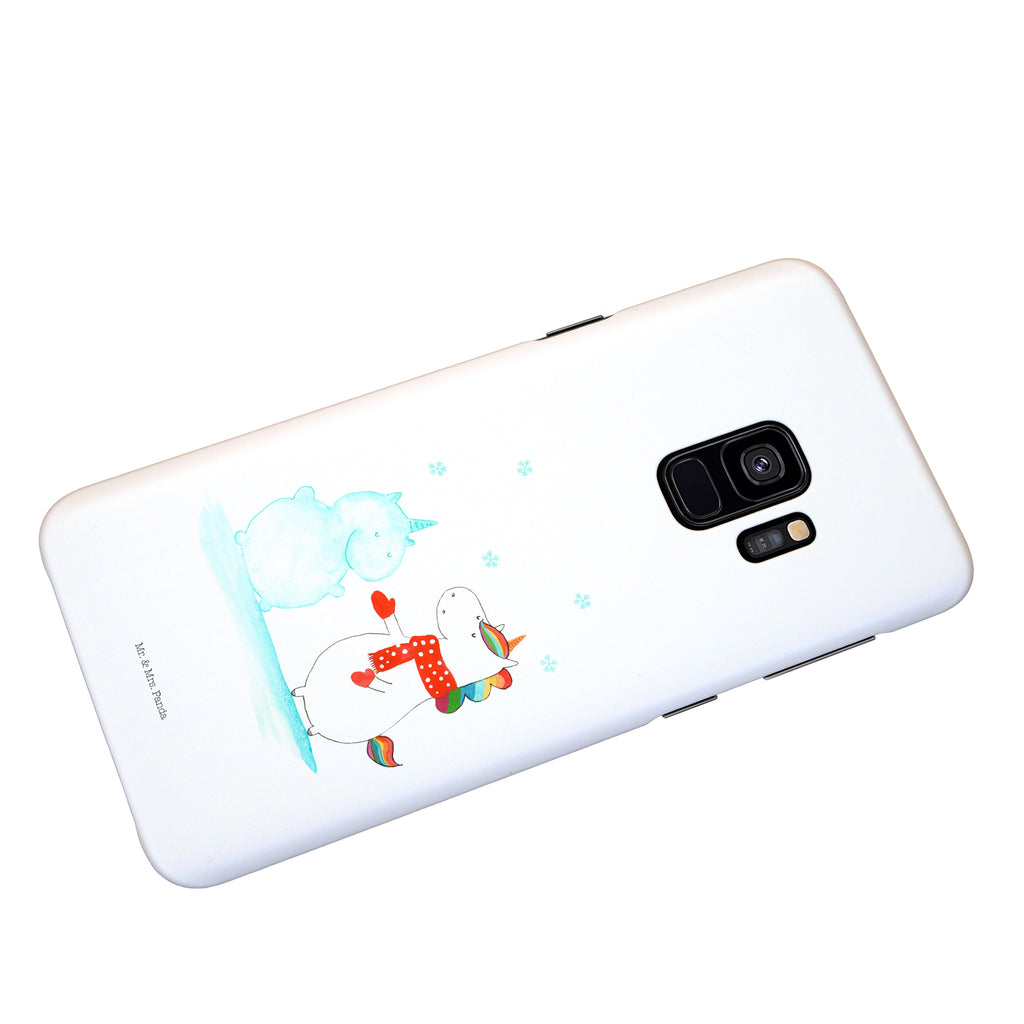 Handyhülle Einhorn Schneemann Handyhülle, Handycover, Cover, Handy, Hülle, Iphone 10, Iphone X, Einhorn, Einhörner, Einhorn Deko, Pegasus, Unicorn, Schneemann, Winter, Schnee, Kuchen, Weihnachten, kalt, Mütze, Handschuhe, X-Mas