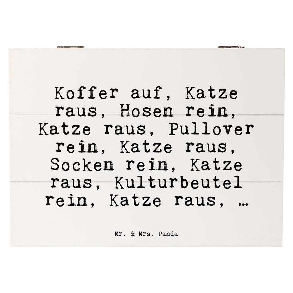 Holzkiste Sprüche und Zitate Koffer auf, Katze raus, Hosen rein, Katze raus, Pullover rein, Katze raus, Socken rein, Katze raus, Kulturbeutel rein, Katze raus, … Holzkiste, Kiste, Schatzkiste, Truhe, Schatulle, XXL, Erinnerungsbox, Erinnerungskiste, Dekokiste, Aufbewahrungsbox, Geschenkbox, Geschenkdose, Spruch, Sprüche, lustige Sprüche, Weisheiten, Zitate, Spruch Geschenke, Spruch Sprüche Weisheiten Zitate Lustig Weisheit Worte