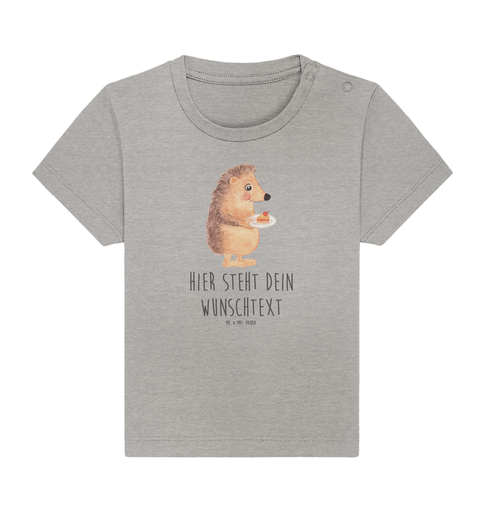 Personalisiertes Baby Shirt Igel Kuchenstück Personalisiertes Baby T-Shirt, Personalisiertes Jungen Baby T-Shirt, Personalisiertes Mädchen Baby T-Shirt, Personalisiertes Shirt, Tiermotive, Gute Laune, lustige Sprüche, Tiere, Igel, Essen Spruch, Kuchen, Backen Geschenk, Kuchen backen, Einladung Party, Geburtstagskuchen, Torte