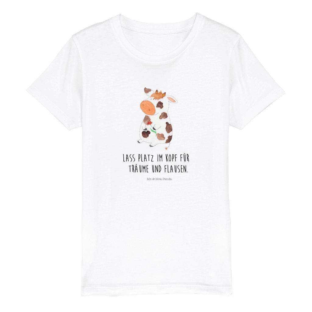 Organic Kinder T-Shirt Kuh Kinder T-Shirt, Kinder T-Shirt Mädchen, Kinder T-Shirt Jungen, Bauernhof, Hoftiere, Landwirt, Landwirtin, Kuh, Kühe, Träume, Flausen, Spruch, Magie, Motivtion, Hof, Milch, Milchkuh