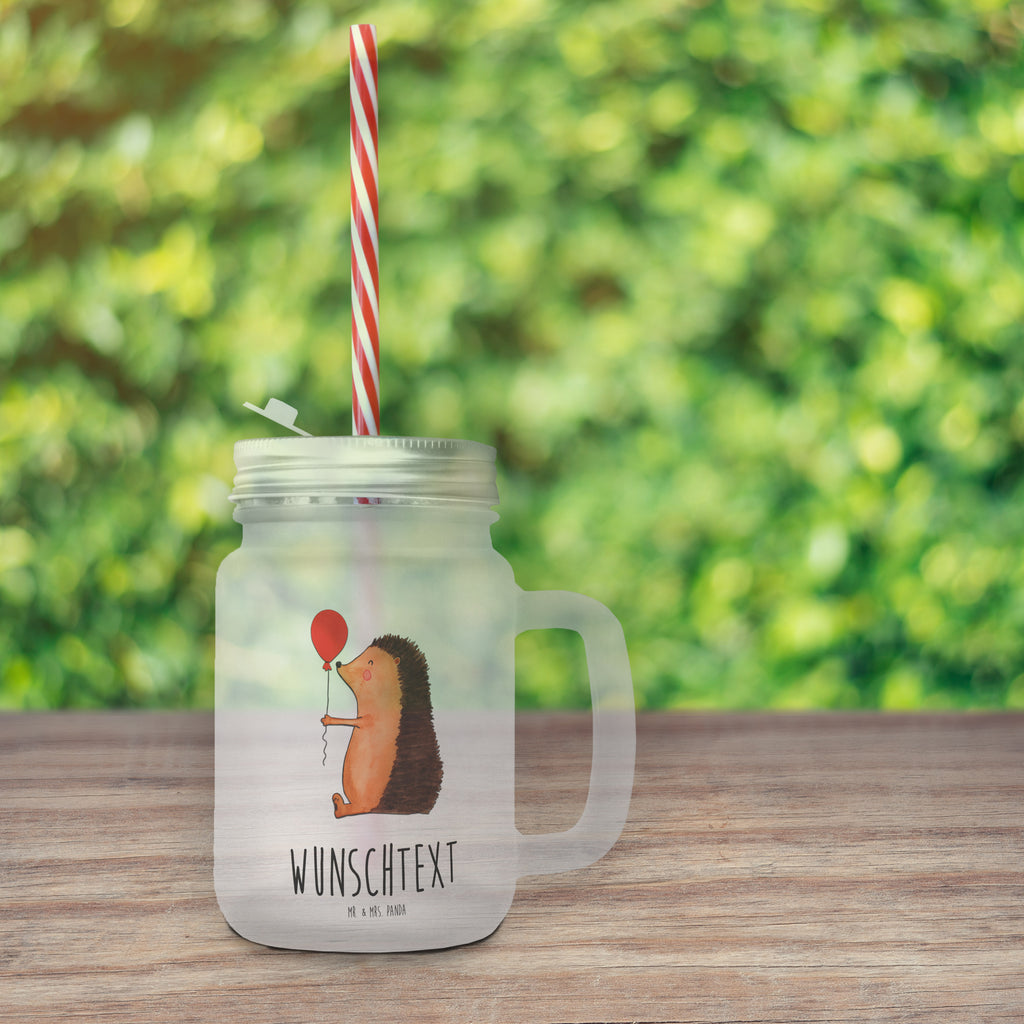 Personalisiertes Trinkglas Mason Jar Igel Luftballon Personalisiertes Mason Jar, Personalisiertes Glas, Personalisiertes Trinkglas, Personalisiertes Henkelglas, Personalisiertes Sommerglas, Personalisiertes Einmachglas, Personalisiertes Cocktailglas, Personalisiertes Cocktail-Glas, mit Namen, Wunschtext, Wunschnamen, Mason Jar selbst bedrucken, Wunschglas mit Namen, Bedrucktes Trinkglas, Geschenk mit Namen, Tiermotive, Gute Laune, lustige Sprüche, Tiere, Igel, Geburtstag, Herzlichen Glückwunsch, Glückwunsch, Geburtstagskind, Ballon, Happy Birthday