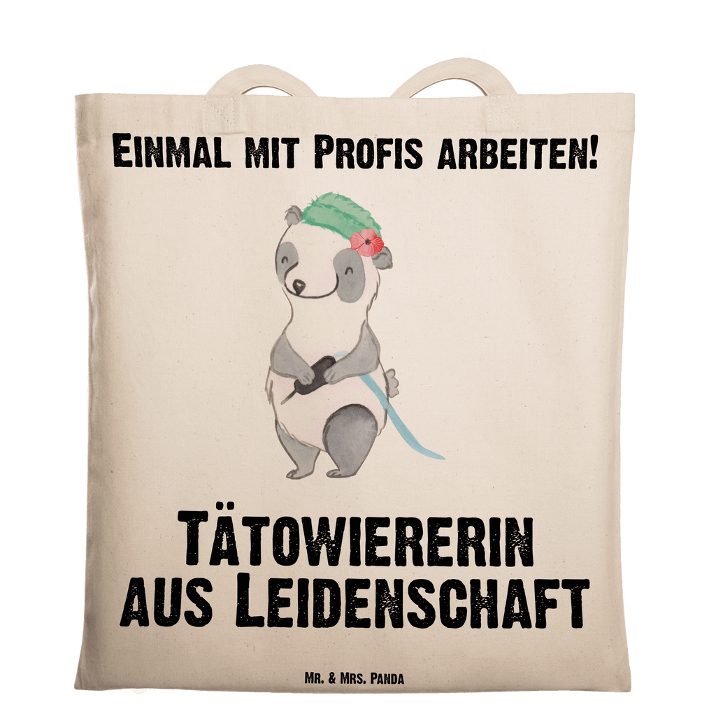 Tragetasche Tätowiererin aus Leidenschaft Beuteltasche, Beutel, Einkaufstasche, Jutebeutel, Stoffbeutel, Tasche, Shopper, Umhängetasche, Strandtasche, Schultertasche, Stofftasche, Tragetasche, Badetasche, Jutetasche, Einkaufstüte, Laptoptasche, Beruf, Ausbildung, Jubiläum, Abschied, Rente, Kollege, Kollegin, Geschenk, Schenken, Arbeitskollege, Mitarbeiter, Firma, Danke, Dankeschön