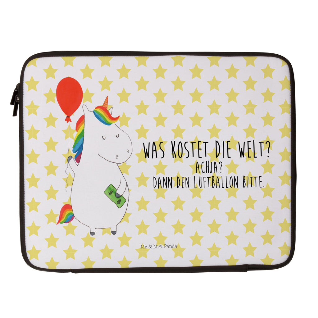 Notebook Tasche Einhorn Luftballon Notebook Tasche, Laptop, Computertasche, Tasche, Notebook-Tasche, Notebook-Reisehülle, Notebook Schutz, Einhorn, Einhörner, Einhorn Deko, Pegasus, Unicorn, Luftballon, Geld, Lebenslust, Freude, Geschenk, Freundin