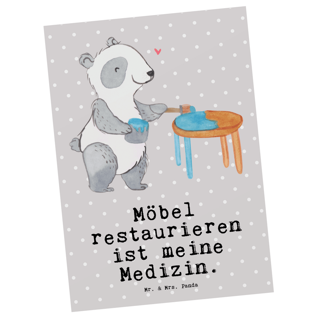 Postkarte Panda Möbel restaurieren Medizin Postkarte, Karte, Geschenkkarte, Grußkarte, Einladung, Ansichtskarte, Geburtstagskarte, Einladungskarte, Dankeskarte, Ansichtskarten, Einladung Geburtstag, Einladungskarten Geburtstag, Geschenk, Sport, Sportart, Hobby, Schenken, Danke, Dankeschön, Auszeichnung, Gewinn, Sportler, Möbel restaurieren, antike Möbel restaurieren, Handwerk, Restaurator