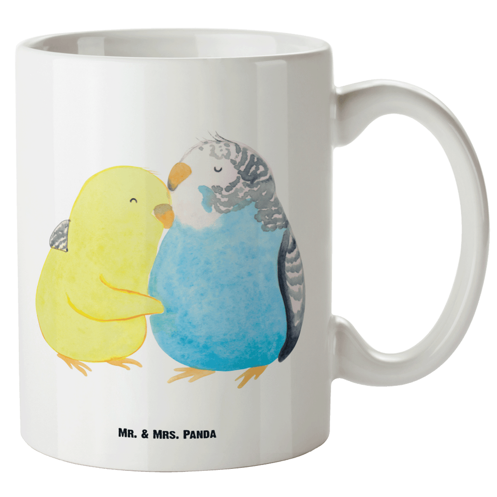 XL Tasse Wellensittich Liebe XL Tasse, Große Tasse, Grosse Kaffeetasse, XL Becher, XL Teetasse, spülmaschinenfest, Jumbo Tasse, Groß, Liebe, Partner, Freund, Freundin, Ehemann, Ehefrau, Heiraten, Verlobung, Heiratsantrag, Liebesgeschenk, Jahrestag, Hocheitstag, Vögel, Wellensittich, Nähe, Kuscheln, Vertrauen