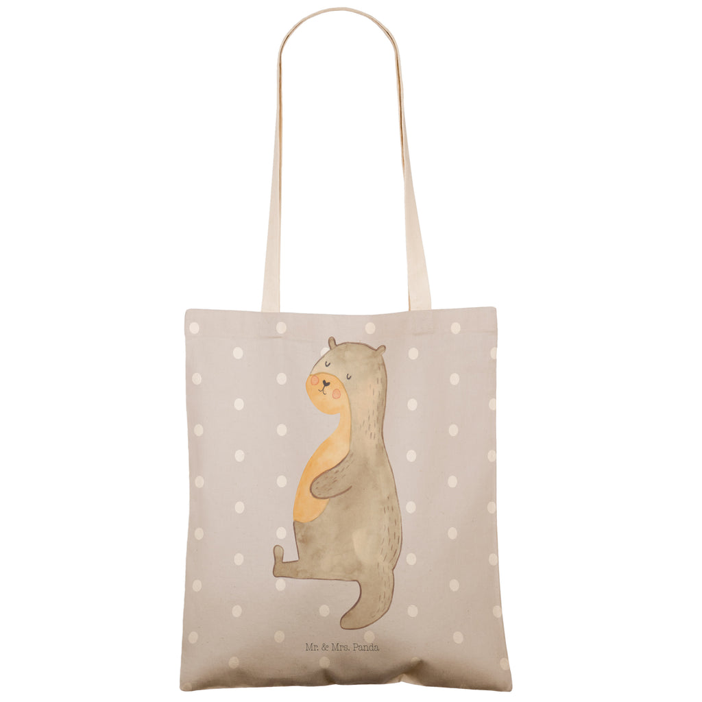 Einkaufstasche Otter Bauch Tragetasche, Tasche, Beutel, Stofftasche, Baumwolltasche, Umhängetasche, Shopper, Einkaufstasche, Beuteltasche, Otter, Fischotter, Seeotter, Otter Seeotter See Otter