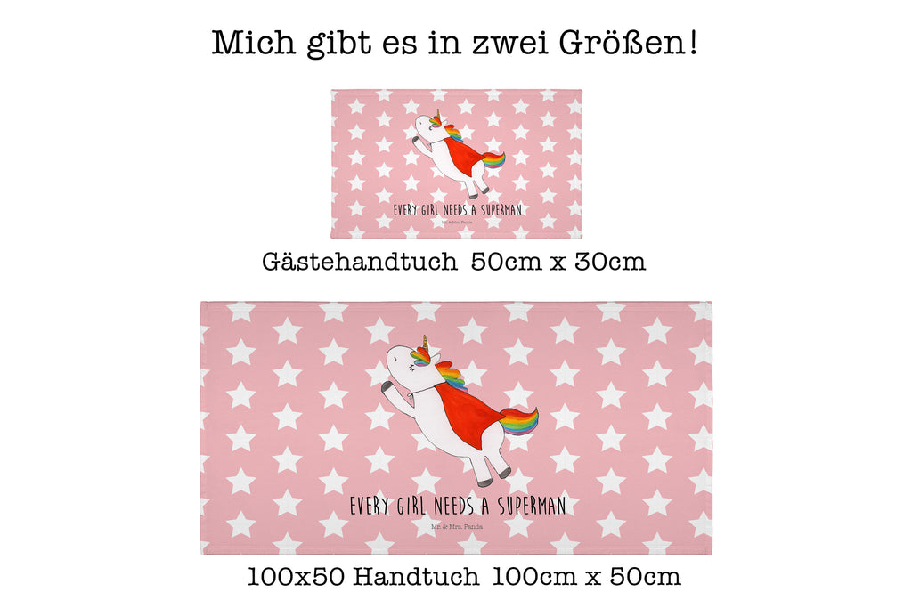 Handtuch Einhorn Super Gästetuch, Reisehandtuch, Sport Handtuch, Frottier, Kinder Handtuch, Einhorn, Einhörner, Einhorn Deko, Pegasus, Unicorn, Traummann, Superheld, Held, Freundin, Geschenk, Girl, Mädchen