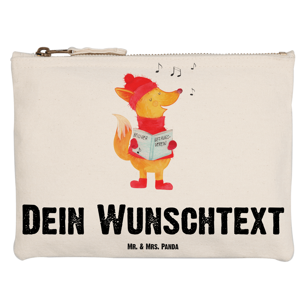 Personalisierte Schminktasche Fuchs Sänger Personalisierte Schminktasche, Personalisierte Kosmetiktasche, Personalisierter Kosmetikbeutel, Personalisiertes Stiftemäppchen, Personalisiertes Etui, Personalisierte Federmappe, Personalisierte Makeup Bag, Personalisiertes Schminketui, Personalisiertes Kosmetiketui, Personalisiertes Schlamperetui, Schminktasche mit Namen, Kosmetiktasche mit Namen, Kosmetikbeutel mit Namen, Stiftemäppchen mit Namen, Etui mit Namen, Federmappe mit Namen, Makeup Bg mit Namen, Schminketui mit Namen, Kosmetiketui mit Namen, Schlamperetui mit Namen, Schminktasche personalisieren, Schminktasche bedrucken, Schminktasche selbst gestalten, Winter, Weihnachten, Weihnachtsdeko, Nikolaus, Advent, Heiligabend, Wintermotiv, Fuchs, Füchse, Sänger, Geschenk Sänger, Singen, Weihnachtslieder