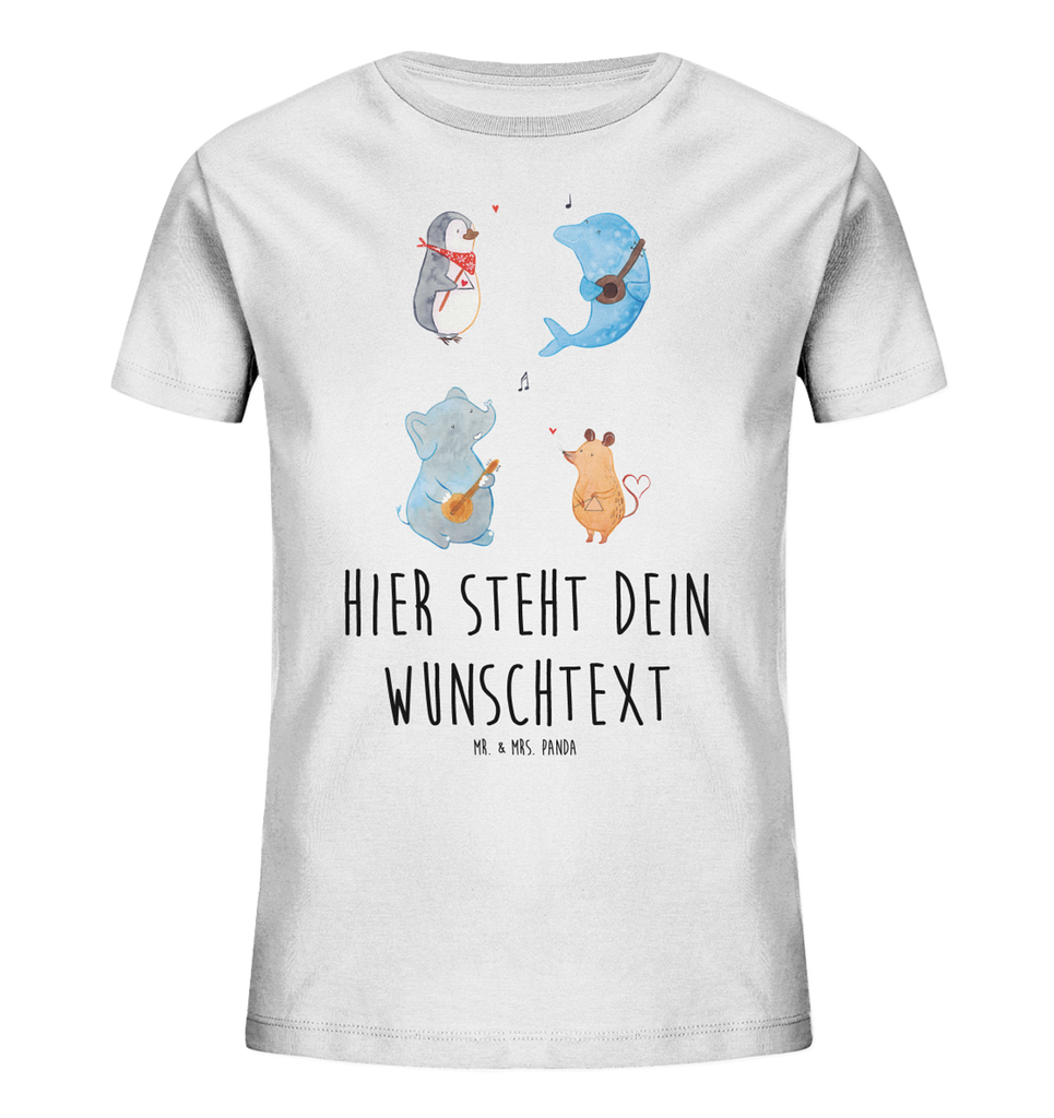 Personalisiertes Kinder T-Shirt Big Band Personalisiertes Kinder T-Shirt, Tiermotive, Gute Laune, lustige Sprüche, Tiere, Hund, Pinguin, Maus, Elefant, Delfin, Gitarre, Band, Triangel, Musikanten, Musik