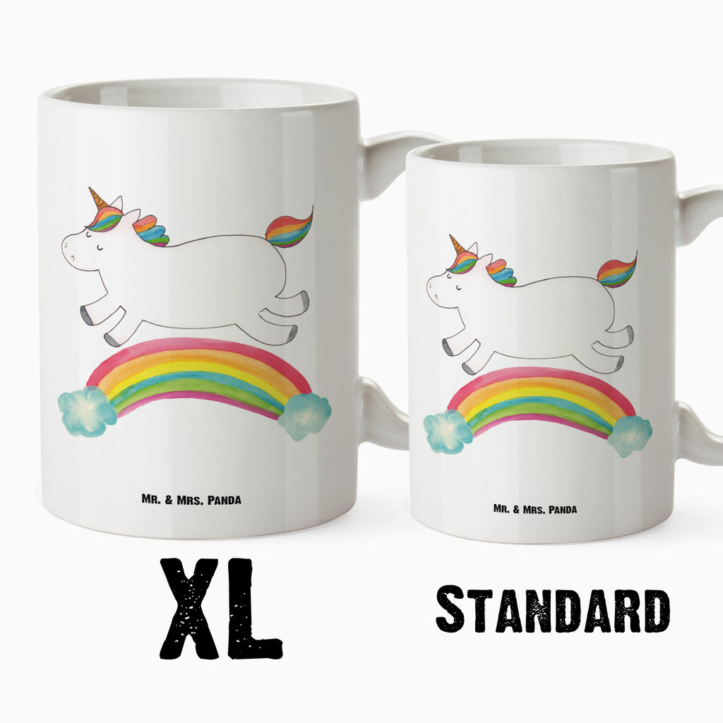 XL Tasse Einhorn Regenbogen XL Tasse, Große Tasse, Grosse Kaffeetasse, XL Becher, XL Teetasse, spülmaschinenfest, Jumbo Tasse, Groß, Einhorn, Einhörner, Einhorn Deko, Pegasus, Unicorn, Regenbogen, Glitzer, Einhornpower, Erwachsenwerden, Einhornautobahn