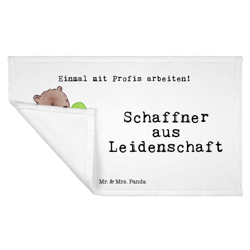 Handtuch Schaffner aus Leidenschaft Gästetuch, Reisehandtuch, Sport Handtuch, Frottier, Kinder Handtuch, Beruf, Ausbildung, Jubiläum, Abschied, Rente, Kollege, Kollegin, Geschenk, Schenken, Arbeitskollege, Mitarbeiter, Firma, Danke, Dankeschön