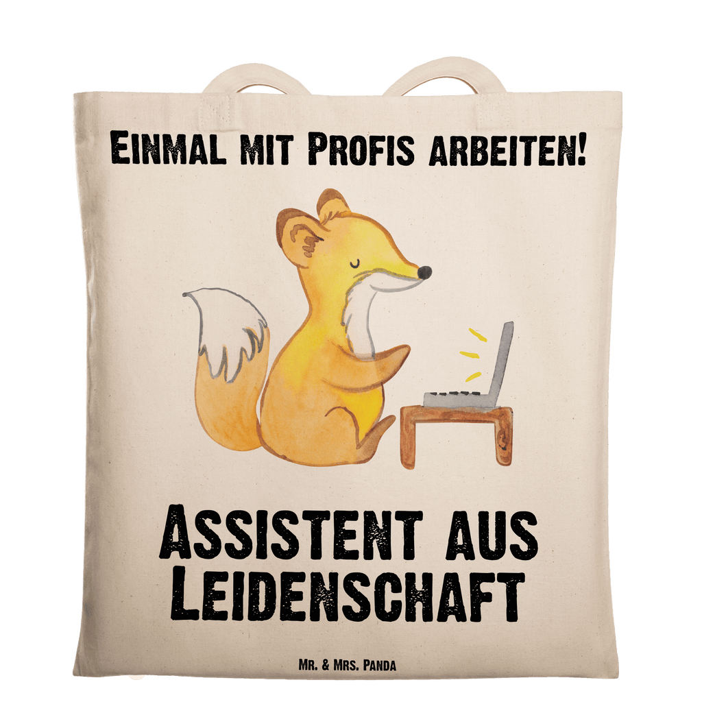 Tragetasche Assistent aus Leidenschaft Beuteltasche, Beutel, Einkaufstasche, Jutebeutel, Stoffbeutel, Tasche, Shopper, Umhängetasche, Strandtasche, Schultertasche, Stofftasche, Tragetasche, Badetasche, Jutetasche, Einkaufstüte, Laptoptasche, Beruf, Ausbildung, Jubiläum, Abschied, Rente, Kollege, Kollegin, Geschenk, Schenken, Arbeitskollege, Mitarbeiter, Firma, Danke, Dankeschön