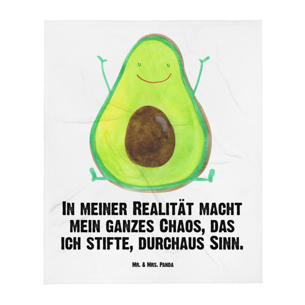 Kuscheldecke Avocado Glücklich Decke, Wohndecke, Tagesdecke, Wolldecke, Sofadecke, Avocado, Veggie, Vegan, Gesund, Chaos