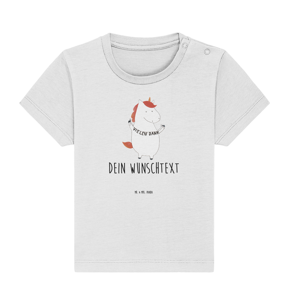 Personalisiertes Baby Shirt Einhorn Dankeschön Personalisiertes Baby T-Shirt, Personalisiertes Jungen Baby T-Shirt, Personalisiertes Mädchen Baby T-Shirt, Personalisiertes Shirt, Einhorn, Einhörner, Einhorn Deko, Pegasus, Unicorn, Danke, vielen Dank, Dankeschön, Danksagung