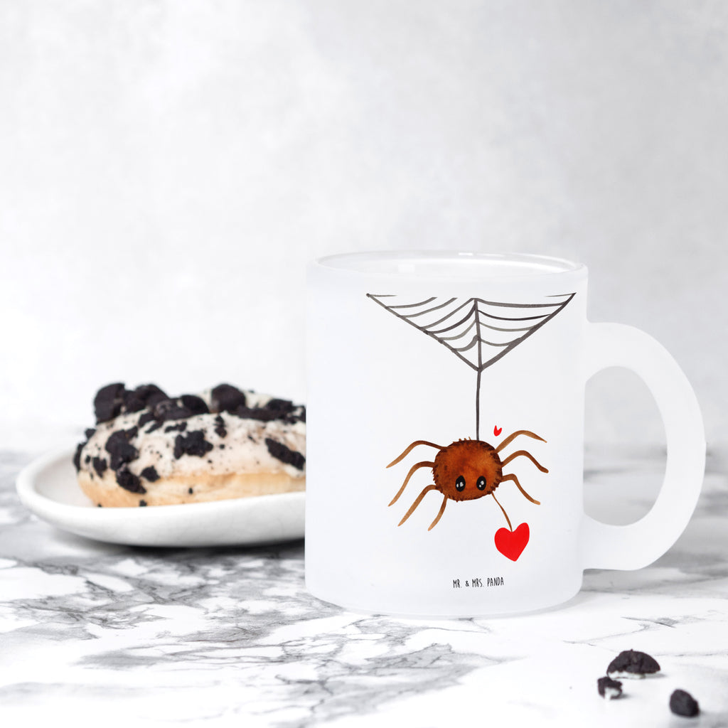 Teetasse Spinne Agathe Liebe Teetasse, Teeglas, Teebecher, Tasse mit Henkel, Tasse, Glas Teetasse, Teetasse aus Glas, Spinne Agathe, Spinne, Agathe, Videos, Merchandise, Liebe, Verliebt, Liebesbeweis, Liebesgeschenk